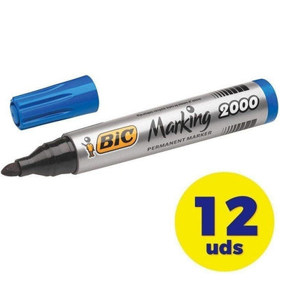 Caja de Rotuladores de Punta Fibra Acrílica Permanente Bic Marking 2000
4.9mm
12 unidades
Azules