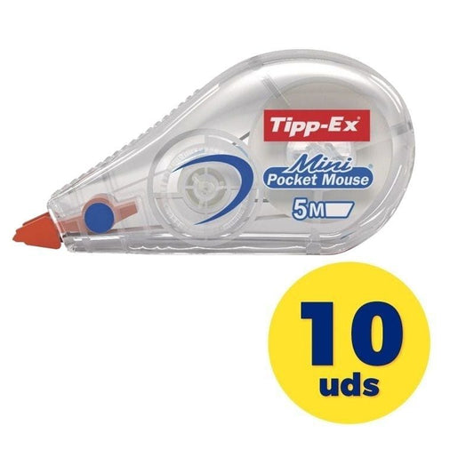 Caja de Correctores de Escritura en Cinta Bic Tipp-Ex Mini Pocket Mouse
5mm x 5m
10 unidades