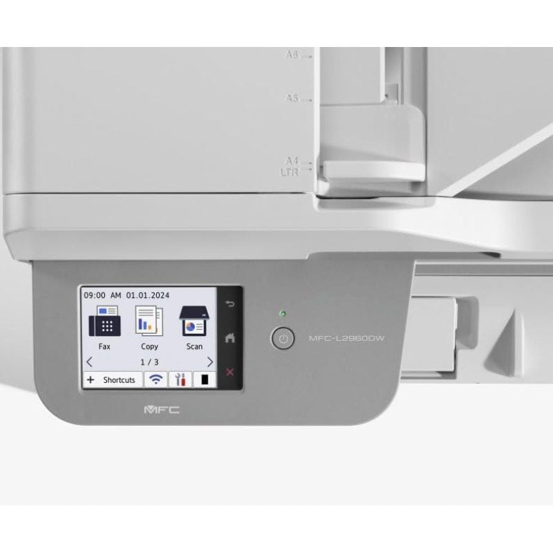 Multifunción Láser Monocromo Brother MFC-L2960DW WiFi
Fax
Dúplex
Blanca