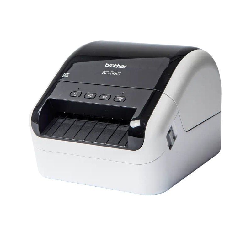 Impresora de Etiquetas Brother QL-1100C
Térmica
Ancho etiqueta 103mm
USB
Blanca y Negra