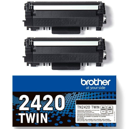 Brother Tóner TN2420TWIN Negro Pack 2 uds