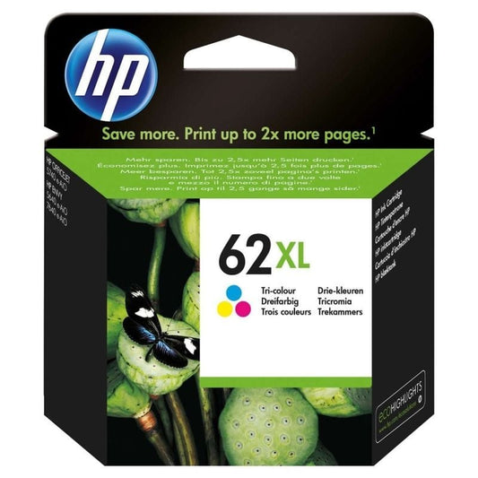 Cartucho de Tinta Original HP nº62 XL Alta Capacidad
Tricolor