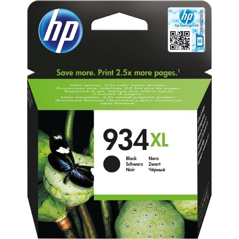 Cartucho de Tinta Original HP nº934 XL Alta Capacidad
Negro