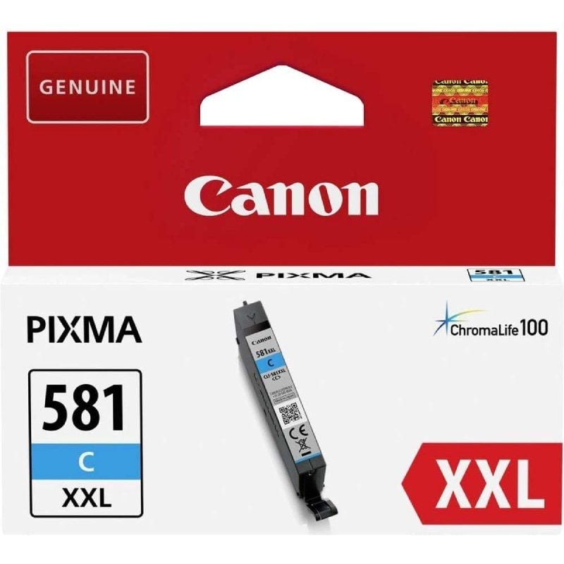 Cartucho de Tinta Original Canon CLI-581XXL Alta Capacidad
Cian