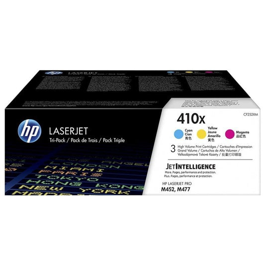 Tóner Original HP nº410X XL Alta Capacidad Multipack
Cian
Magenta
Amarillo