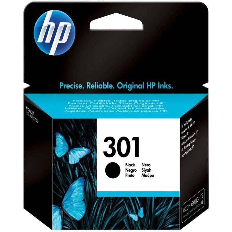 Cartucho de Tinta Original HP nº301
Negro