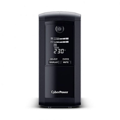 SAI Línea Interactiva Cyberpower VP1000ELCD
1000VA-550W
4 Salidas
Formato Torre