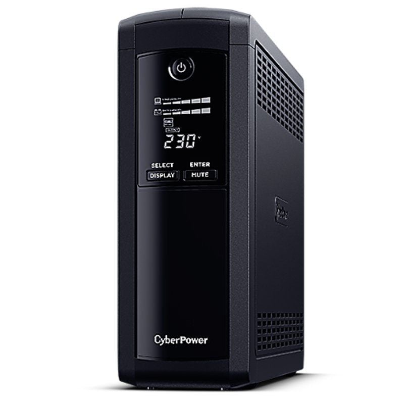 SAI Línea Interactiva Cyberpower VP1600ELCD
1600VA-960W
5 Salidas
Formato Torre