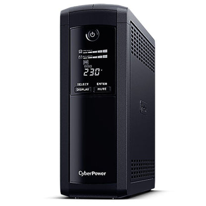 SAI Línea Interactiva Cyberpower VP1600ELCD
1600VA-960W
5 Salidas
Formato Torre