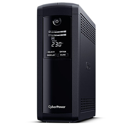 SAI Línea Interactiva Cyberpower VP1600ELCD
1600VA-960W
5 Salidas
Formato Torre
