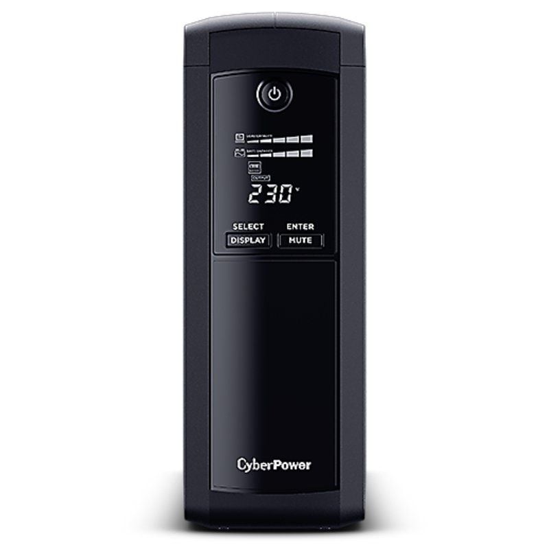 SAI Línea Interactiva Cyberpower VP1600ELCD
1600VA-960W
5 Salidas
Formato Torre