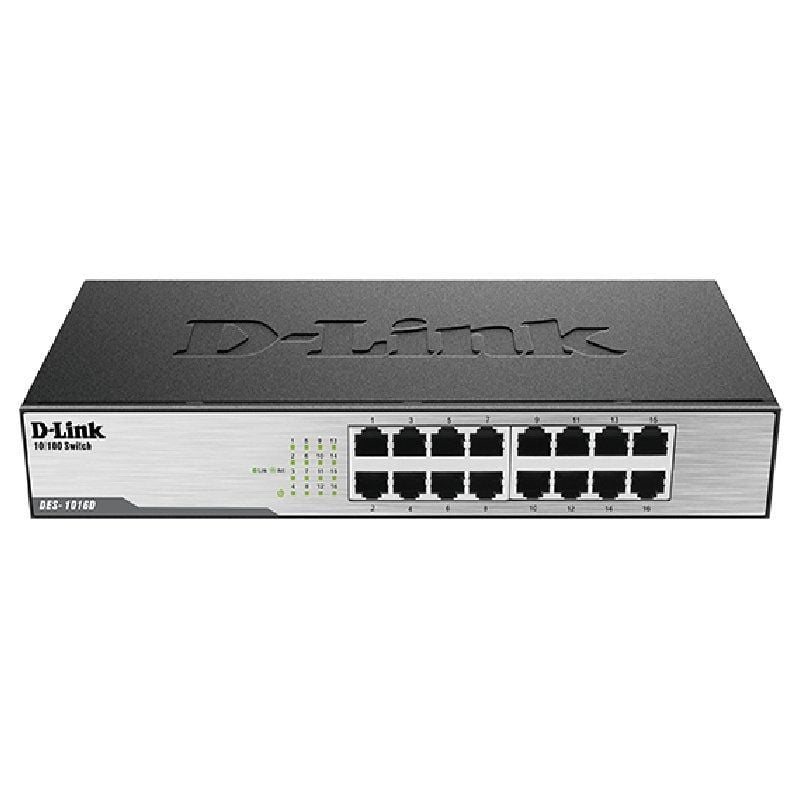 Switch D-Link DES-1016D 16 Puertos
RJ-45 10/100