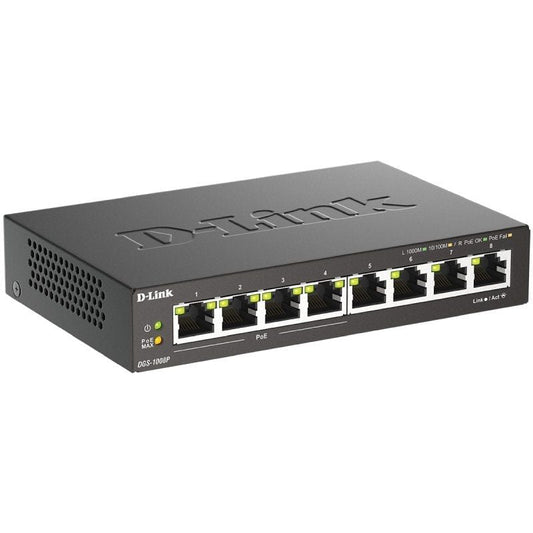 D-Link DGS-1008P Switch 8xGB 4xPoE