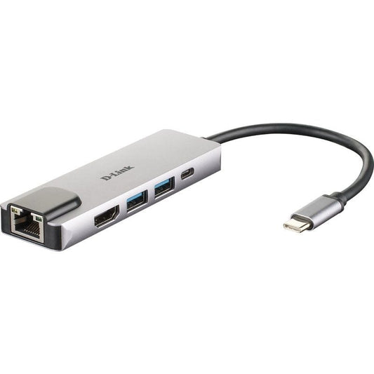 D-Link DUB-M520 Hub USB-C HDMI/2USB 3.0/USB-C/Ethe