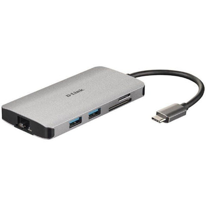 D-Link DUB-M810 Hub USB-C 8 en 1 HDMI/Eth/CardRead