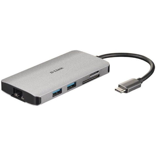 D-Link DUB-M810 Hub USB-C 8 en 1 HDMI/Eth/CardRead