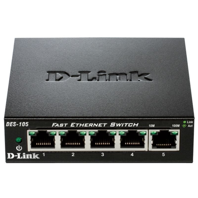 Switch D-Link DES-105 5 Puertos
RJ-45 10/100