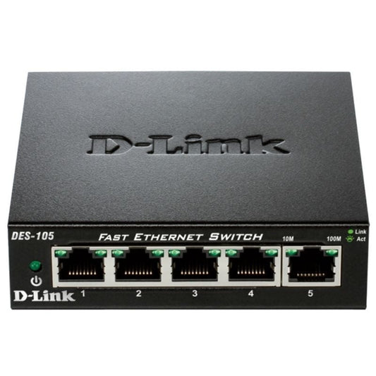 Switch D-Link DES-105 5 Puertos
RJ-45 10/100