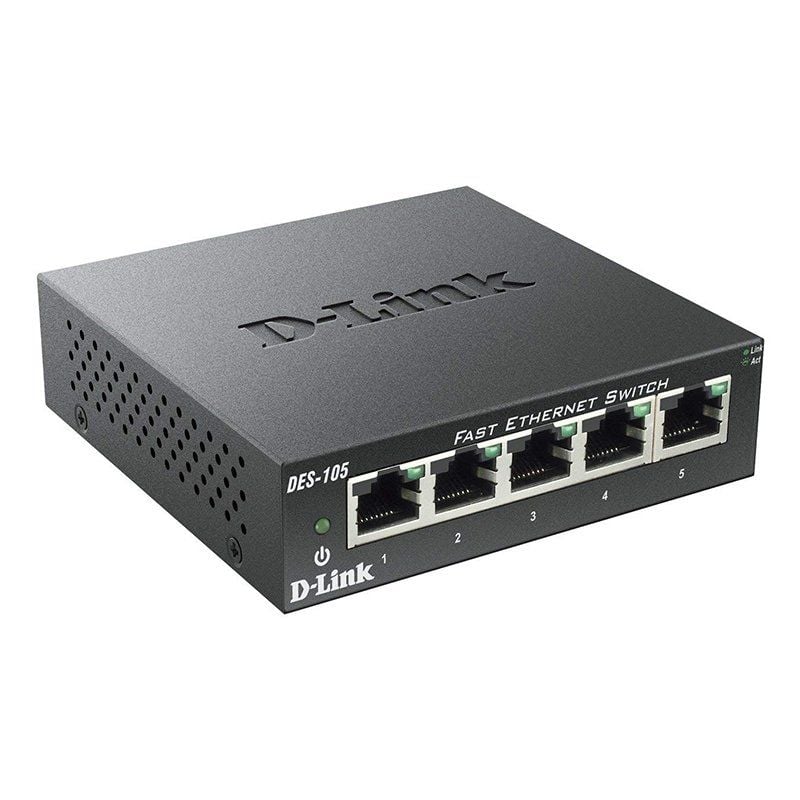 Switch D-Link DES-105 5 Puertos
RJ-45 10/100