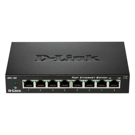 Switch D-Link DES-108 8 Puertos
RJ-45 10/100