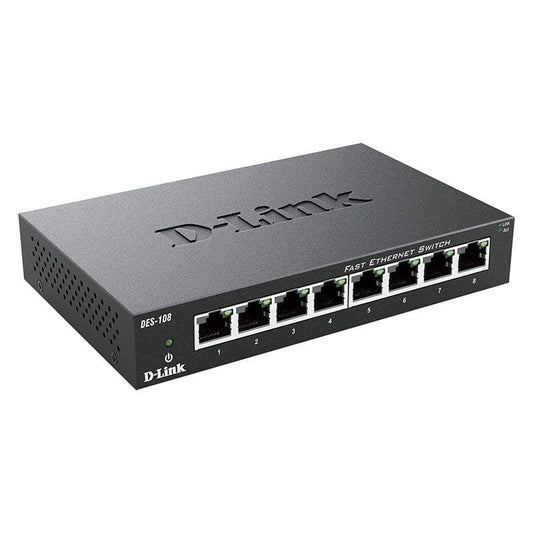 Switch D-Link DES-108 8 Puertos
RJ-45 10/100