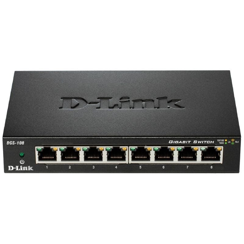 D-Link DGS-108 Switch 8xGB Metal
