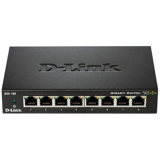D-Link DGS-108 Switch 8xGB Metal