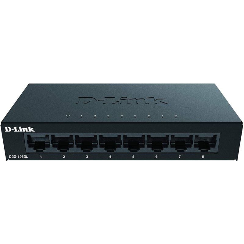 D-Link DGS-108GL Switch 8xGB Metal Plug&Play
