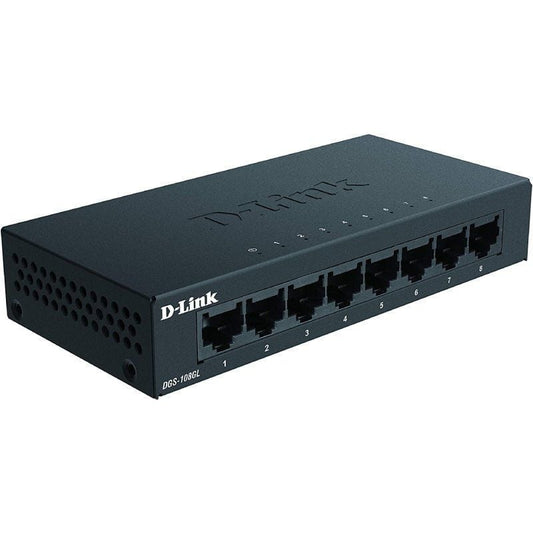 D-Link DGS-108GL Switch 8xGB Metal Plug&Play