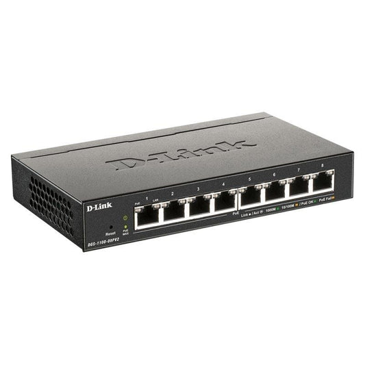 D-Link DGS-1100-08PV2/E 8xGb PoE Switch (64W)