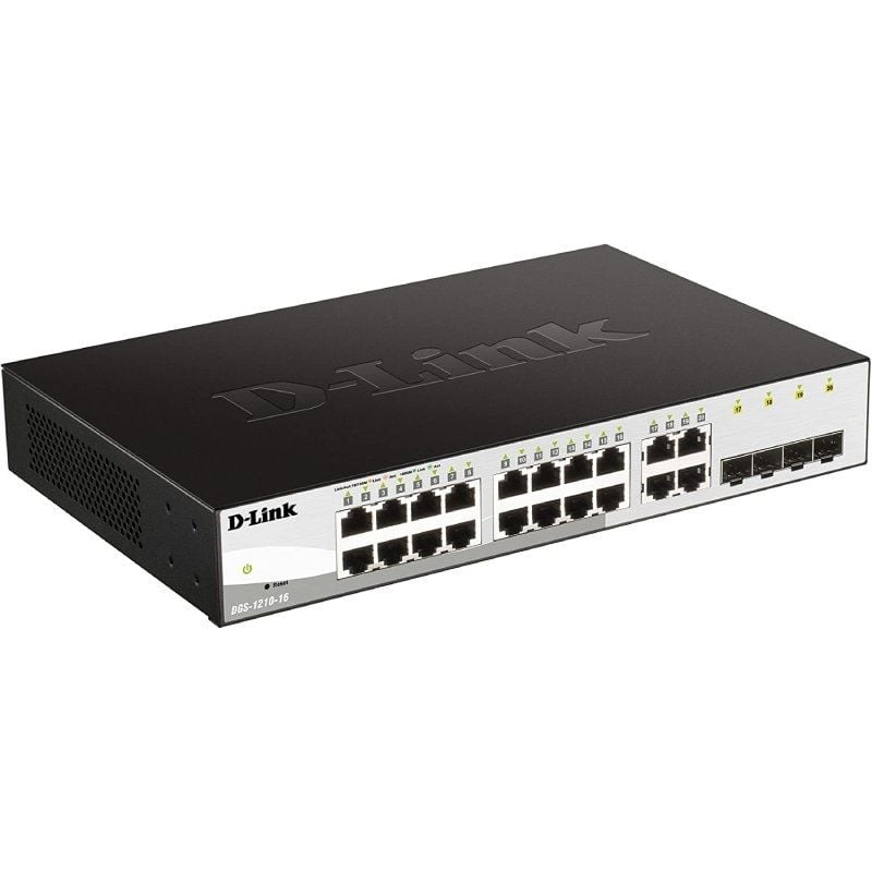 Switch Gestionado D-Link DGS-1210-16 16 Puertos
Gigabit 10/100/1000
SFP