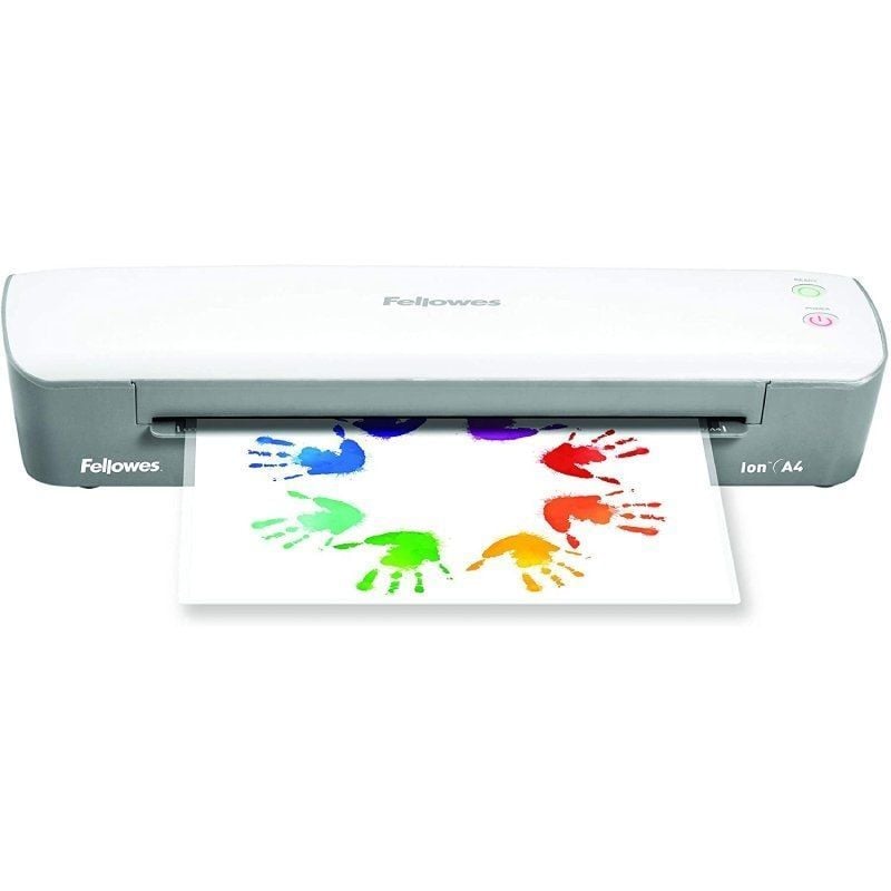 Plastificadora Fellowes Ion A4 4560001
hasta A4 y 80-125 Micras
Blanca y Gris