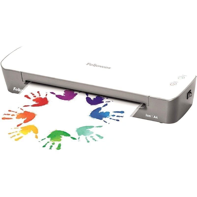 Plastificadora Fellowes Ion A4 4560001
hasta A4 y 80-125 Micras
Blanca y Gris