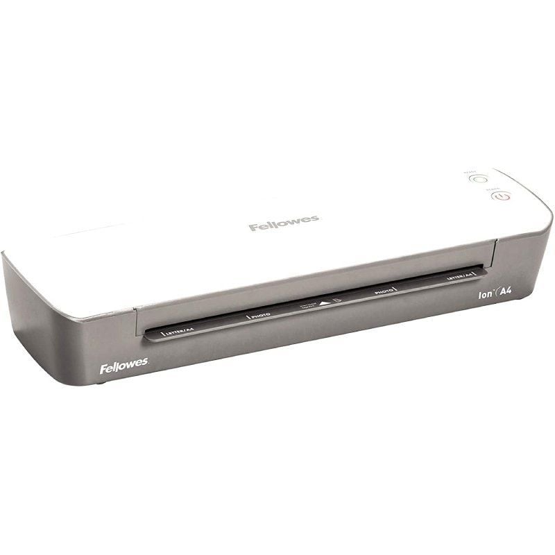 Plastificadora Fellowes Ion A4 4560001
hasta A4 y 80-125 Micras
Blanca y Gris
