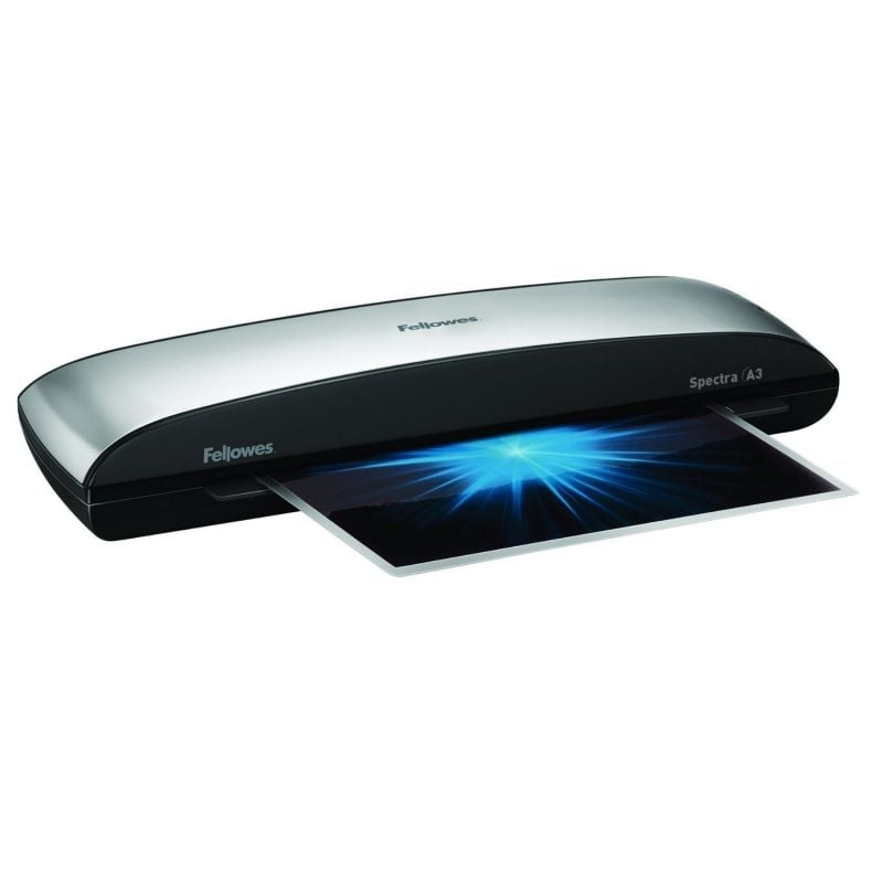 Plastificadora Fellowes Spectra A3
hasta A3 y 125 Micras
Gris y Negra