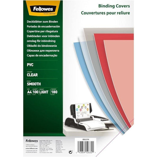 Portadas de PVC Fellowes 5375901
A4
180 Micras
100 unidades
Transparente
