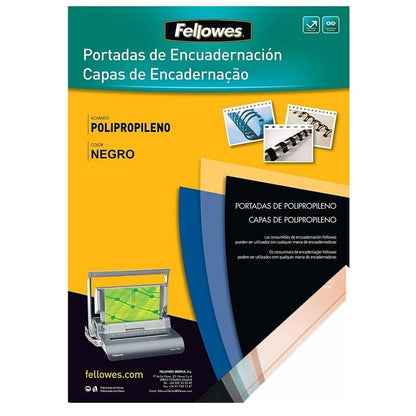 Portadas de Polipropileno Fellowes 54772
A4
500 Micras
100 unidades
Negras