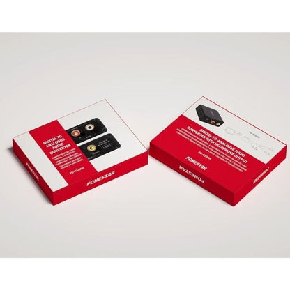 Convertidor de Audio Fonestar FO-41DAH
Entrada Toslink y RCA
Salida 2x RCA
1x Jack 3.5