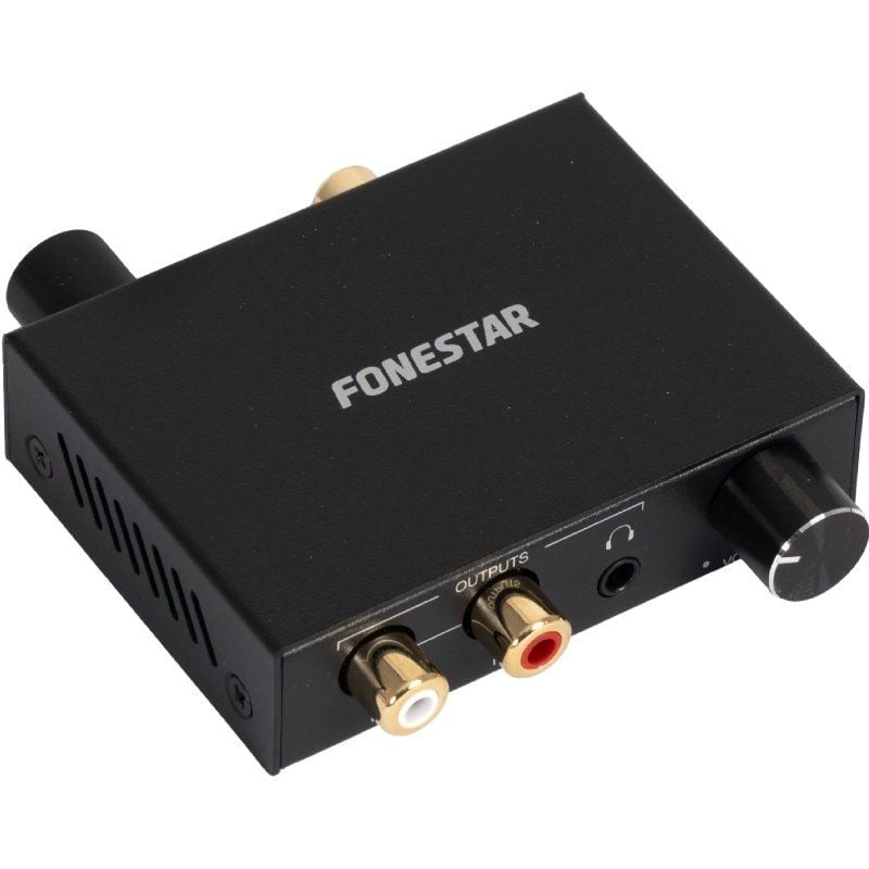 Convertidor de Audio Fonestar FO-42DAV
Entrada Toslink y RCA
Salida 2x RCA
1x Jack 3.5