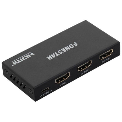Duplicador HDMI Fonestar FO-22S2ED
2x HDMI Hembra - HDMI Macho