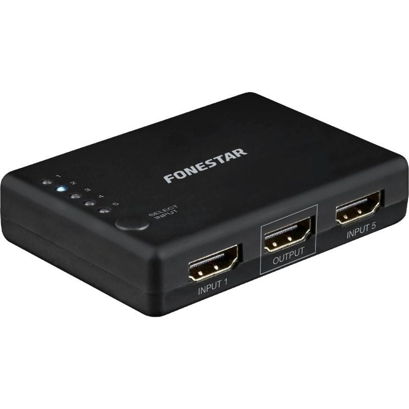 Conmutador HDMI Fonestar FO-22SW51
5 Entradas-1 Salida