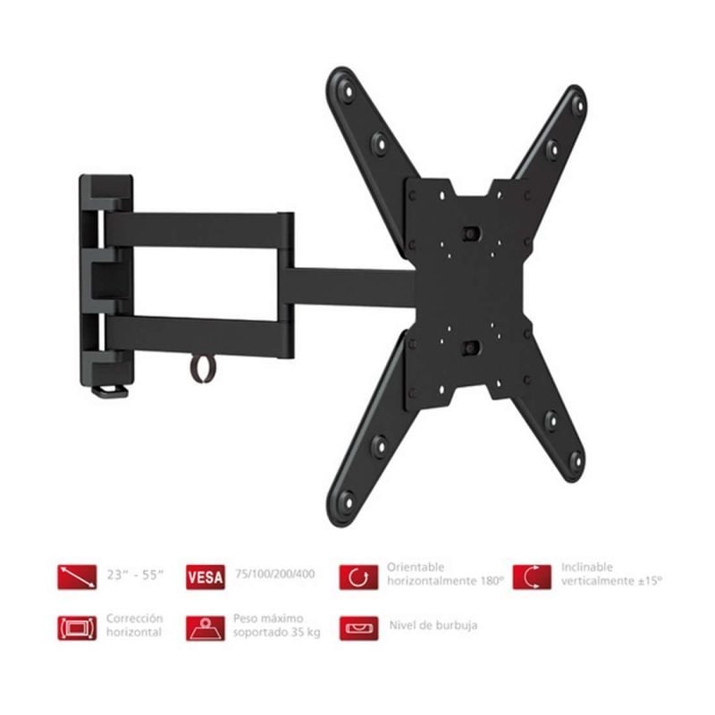 Soporte de Pared Orientable
Inclinable Fonestar STV-683N para TV de 23-55"
hasta 35kg