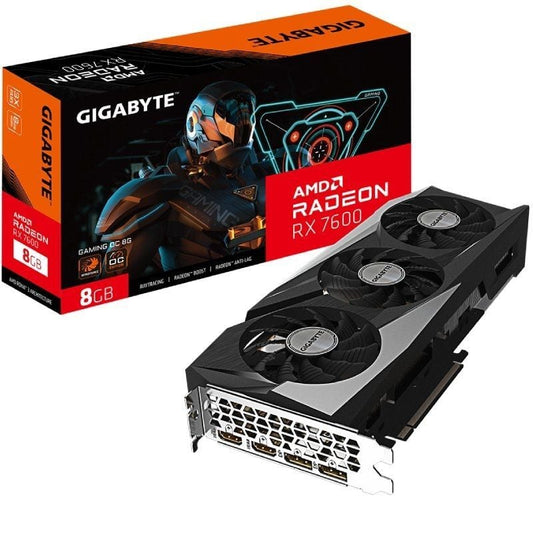 Tarjeta Gráfica Gigabyte Radeon RX 7600 Gaming OC
8GB GDDR6