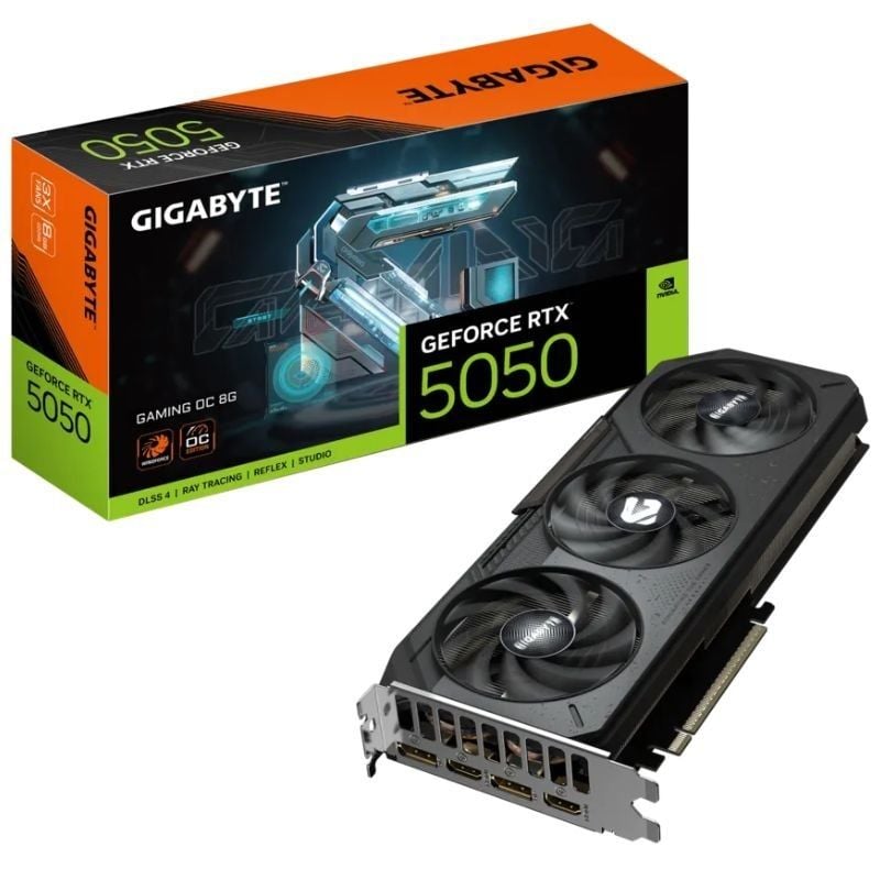 Tarjeta Gráfica Gigabyte GeForce RTX 5050 Gaming OC
8GB GDDR6