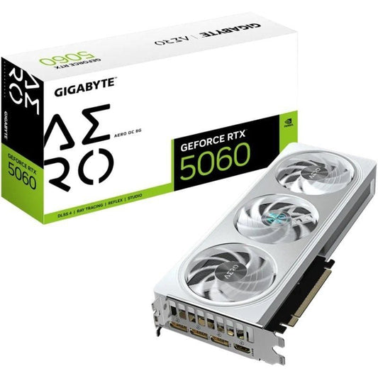 Tarjeta Gráfica Gigabyte GeForce RTX 5060 Aero OC
8GB GDDR7