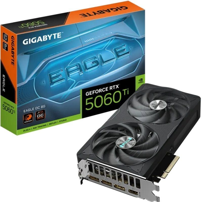 Tarjeta Gráfica Gigabyte GeForce RTX 5060 Ti Eagle OC
8GB GDDR7