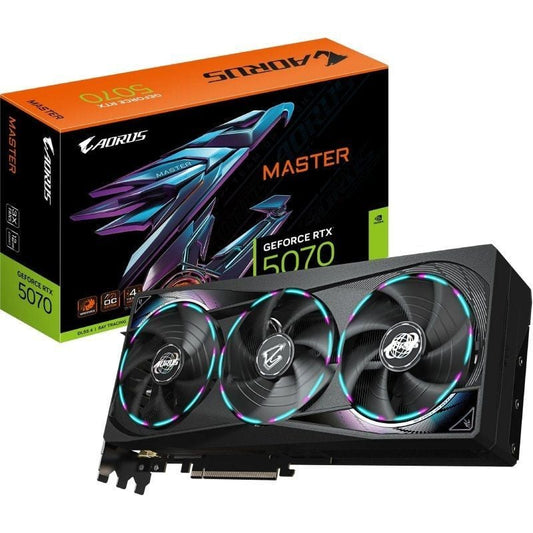 Tarjeta Gráfica Gigabyte AORUS GeForce RTX 5070 Master
12GB GDDR7