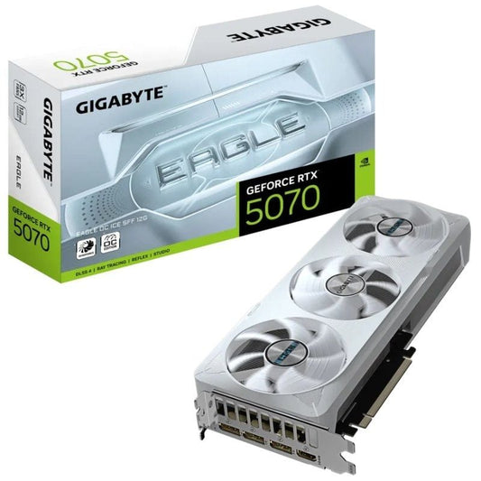 Tarjeta Gráfica Gigabyte GeForce RTX 5070 EAGLE OC ICE SFF
12GB GDDR7