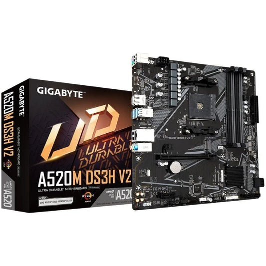 Placa Base Gigabyte A520M DS3H V2 Socket AM4
DDR4
PCIe 3.0
Micro ATX