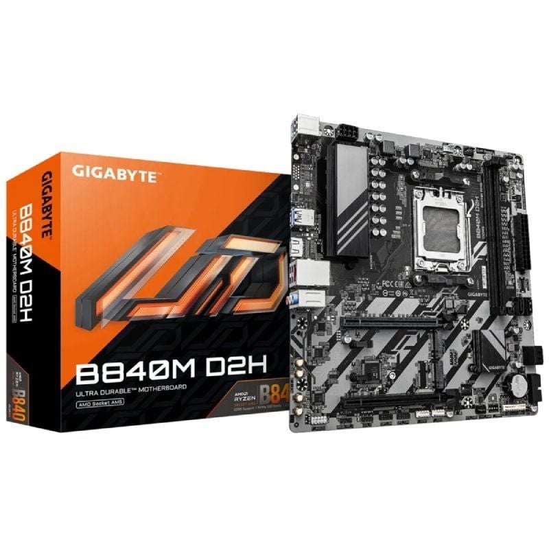 Placa Base Gigabyte B840M D2H Socket AM5
DDR5
PCIe 4.0
Micro ATX